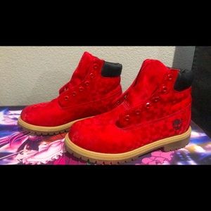 Timberland boots red